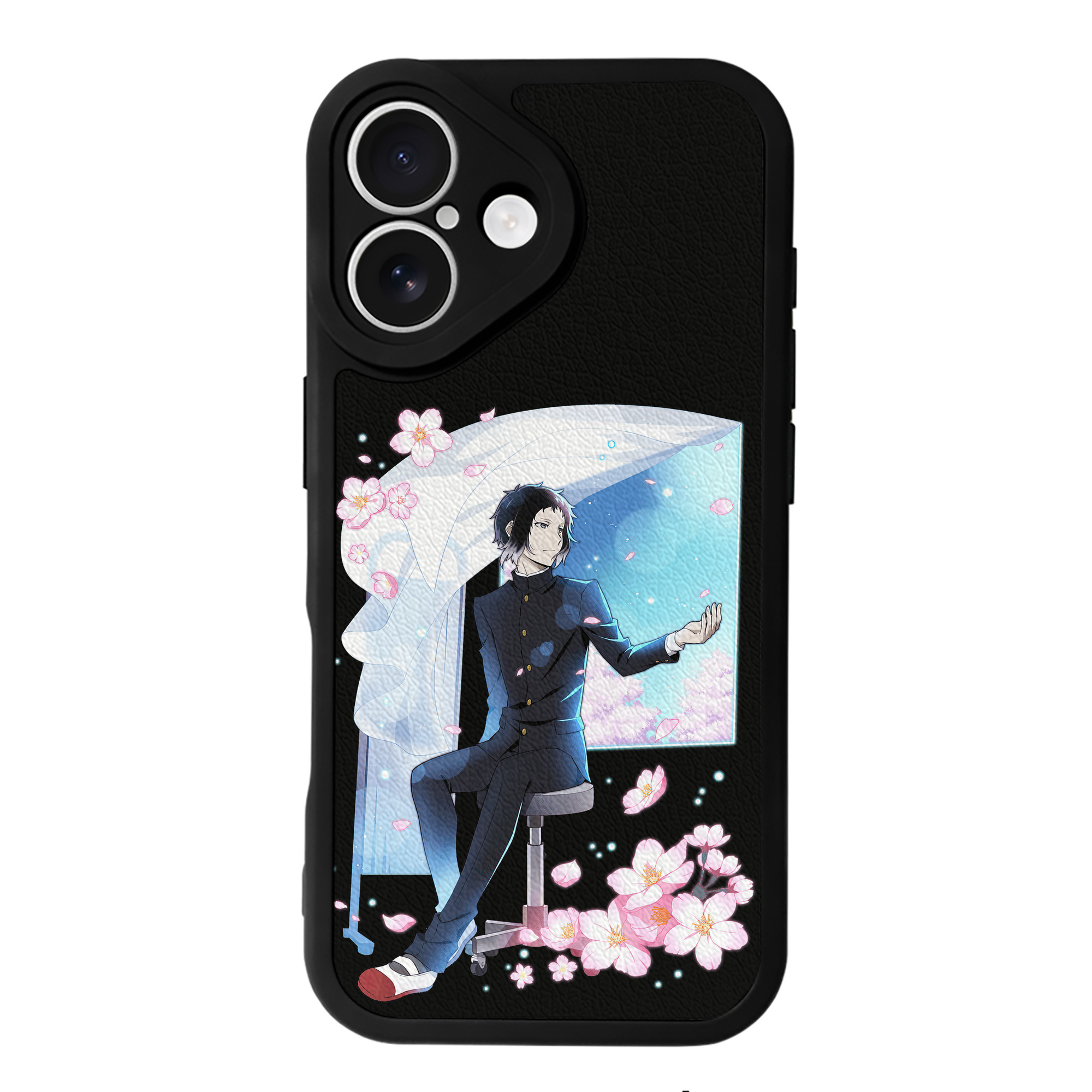 （画像用） 文豪ストレイドッグス Bungo Stray Dogs 【iPhone 16シリーズ対応】シリコンスマホケース（レザー調） 材質：シリコン